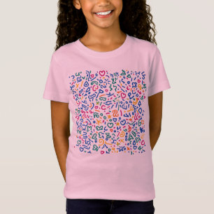 Spaßige bunte lebendige Formen zum Ausmalen T-Shirt