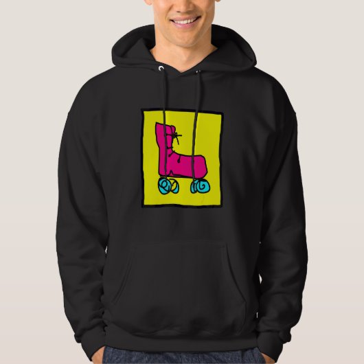 Spaßige Bunte Rollschuhe Hoodie (Vorderseite)