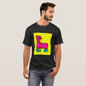 Spaßige Bunte Rollschuhe T-Shirt (Vorne ganz)
