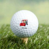 Spaßige einzigartige Cart-Monogramm-Name Golfbälle (Insitu T-Shirt)