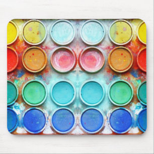 Spaßige Farbpalette Mousepad