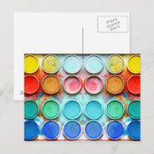 Spaßige Farbpalette Postkarte (Vorne/Hinten)