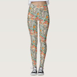 Spaßige Florida Vintage-Touristenkarte Leggings