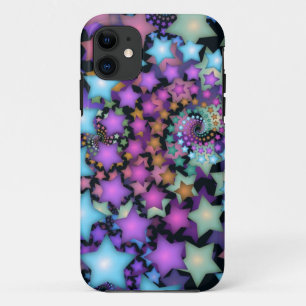 Spaßige Fraktal-Kunst Bunte Sterne Case-Mate iPhone Hülle