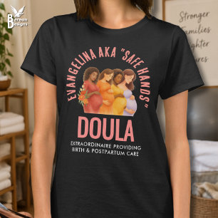 Spaßige Geburt Postpartale Betreuung Personalisi T-Shirt