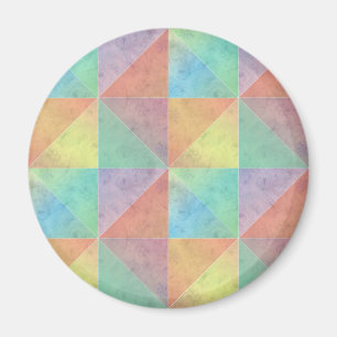 Spaßige geometrische Wasserfarben-Kunst Dreiecke Magnet