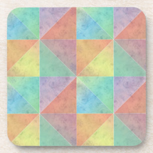 Spaßige geometrische Wasserfarben-Kunst Dreiecke Untersetzer