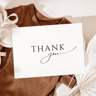 Spaßige geschlechtsneutrale Baby-Party im Flat-Des Dankeskarte