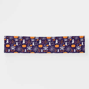 Spaßige gruselige Halloween-Figuren Banner