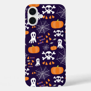 Spaßige gruselige Halloween-Figuren iPhone 16 Plus Hülle