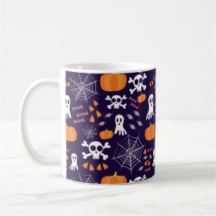 Spaßige gruselige Halloween-Figuren Kaffeetasse