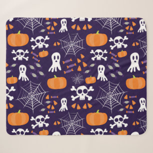 Spaßige gruselige Halloween-Figuren Sherpadecke