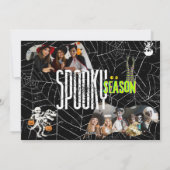 Spaßige Halloween-Fotocollage-Grußkarte Feiertagskarte (Rückseite)