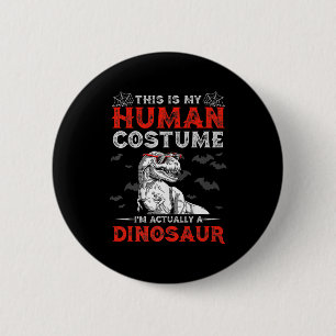 Spaßige Halloween-Geschenke Süßer Dinosaurier Das Button