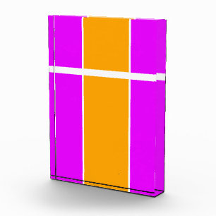 Spaßige helle goldene orangefarbene rosa geteilte  fotoblock