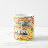 Spaßige Karte von London England Tasse (Mittel)