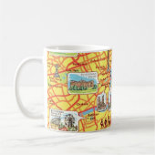 Spaßige Karte von London England Tasse (Links)