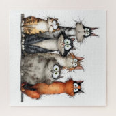 Spaßige Katzen Puzzle (Horizontal)