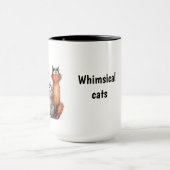 Spaßige Katzen Tasse (Zentrum)