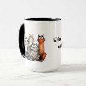 Spaßige Katzen Tasse (Vorderseite Links)