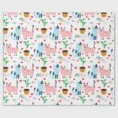 Spaßige Katzen und Mäuse Geschenkpapier (Flach)