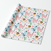 Spaßige Katzen und Mäuse Geschenkpapier (Ungerollt)