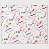 Spaßige Muttertags-Nachricht Geschenkpapier (Flach)