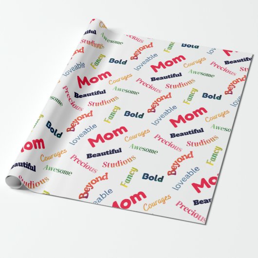 Spaßige Muttertags-Nachricht Geschenkpapier (Ungerollt)