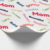 Spaßige Muttertags-Nachricht Geschenkpapier (Ecke)
