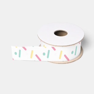 Spaßige Pastell-Sprinkles-Party Ripsband