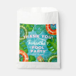Spaßige Poolparty - Bunte Willkommen für jedes Alt Geschenktütchen