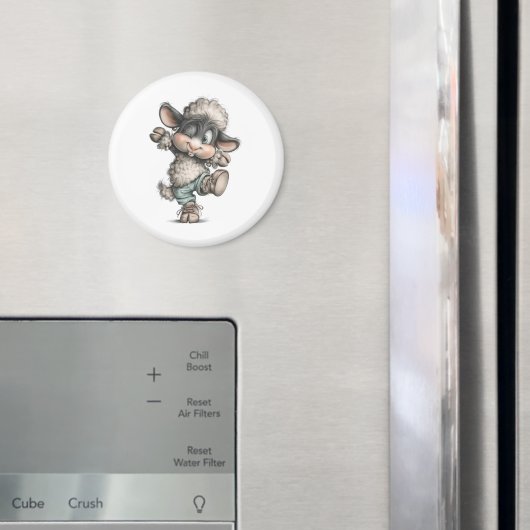 Spaßige Süße Schafe Magnet (In Situ (Kühlschrank))