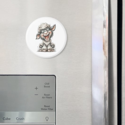 Spaßige süße Schafe Magnet (In Situ (Kühlschrank))