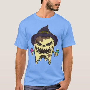 Spaßige Süßigkeiten oder Saures Halloween-Geister T-Shirt