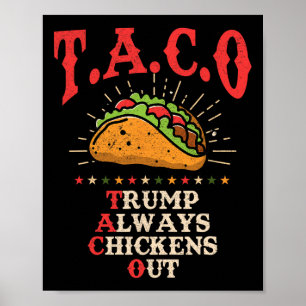 Spaßige Taco-Theorie trumpft Immer Hühnchen-Aus-Ta Poster