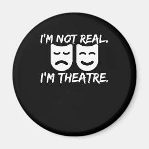Spaßige Theater Masken Geschenk für Schauspieler P Magnet