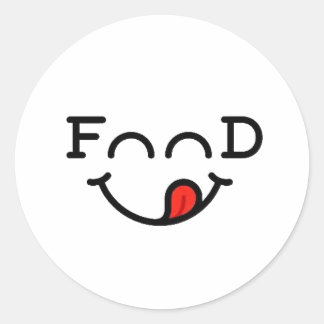 Spaßige und kreative Food Lovers Aufkleber Design
