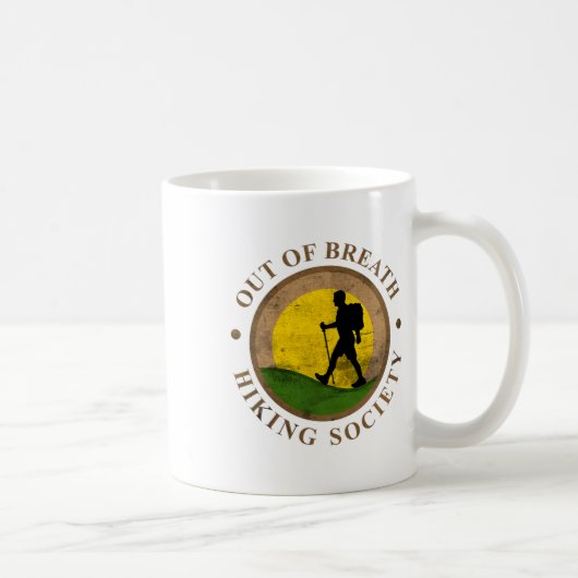 Spaßige Wanderparty Gestaltung Kaffeetasse (Rechts)