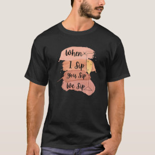 Spaßige Weinparty Junggesellinnen Abschiedsparty W T-Shirt