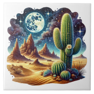 Spaßige Wüsten-Szene-Liebhaber Fliese