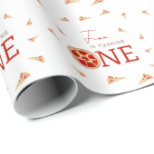 Spaßiger 1. Geburtstag Geschenkpapier (Rolleneckpunkt)