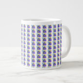 Spaßiger abstrakter Becher Jumbo-Tasse (Vorderseite Rechts)