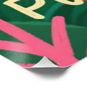 Spaßiger Affe Banane Zitat Ar Poster (Ecke)