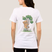 Spaßiger Babybär-Pullover Tri-Blend Shirt (Rückseite)