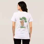 Spaßiger Babybär-Pullover Tri-Blend Shirt (Rückseite voll)