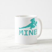 Spaßiger bedrängter Mine Volleyballspieler Kaffeetasse (VorderseiteRechts)