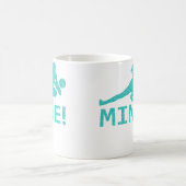 Spaßiger bedrängter Mine Volleyballspieler Kaffeetasse (Mittel)