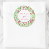 Spaßiger Blumenaufkleber Runder Aufkleber (Tasche)