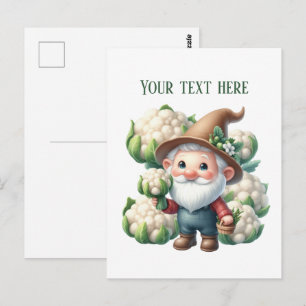 Spaßiger Blumenkohlbauer anpassbar Postkarte