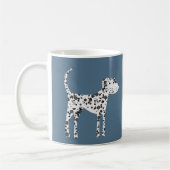 Spaßiger dalmatinischer Hund Kaffeetasse (Links)